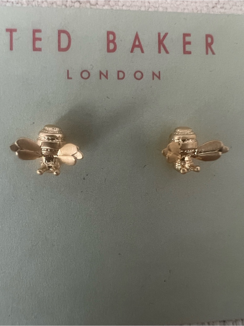 Ted Baker Gold tone Bee Stud Earrings